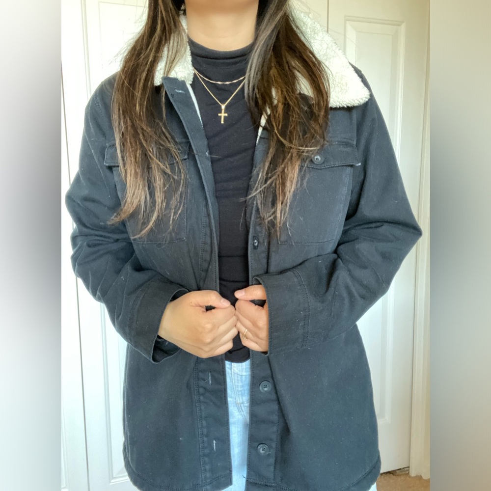 Black Oversized Utility Jacket - image 5